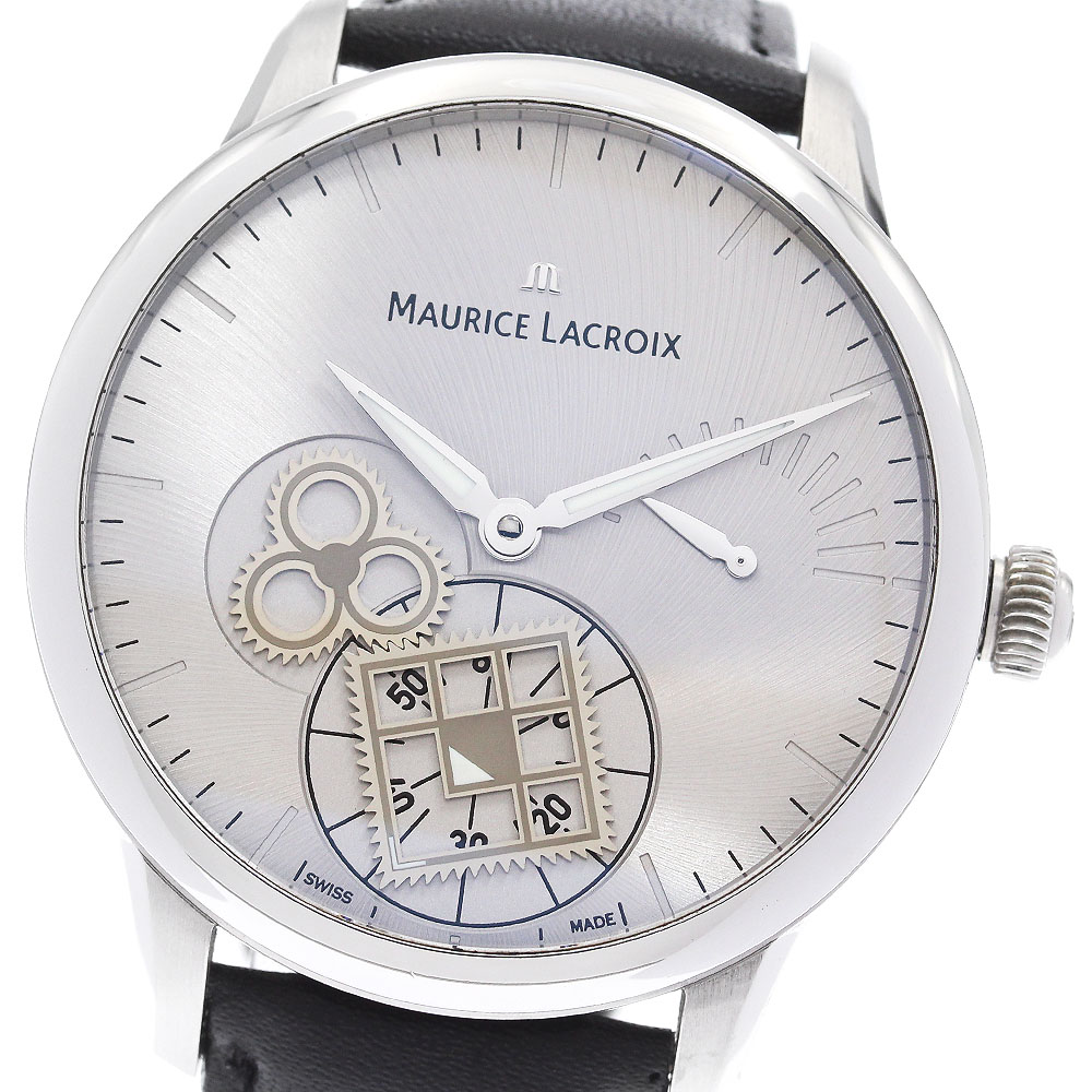 モーリスラクロア MAURICE LACROIX MP7158-SS001-901 マスターピース ルー・カレ・セコンド 手巻き メンズ 保証書付き_896005