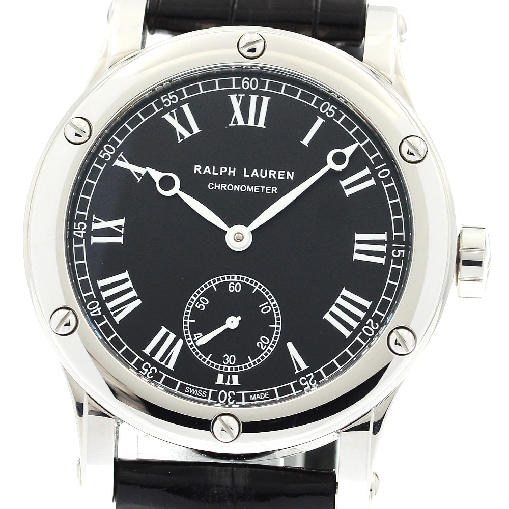 ラルフローレン RALPH LAUREN RLR0250700 スポーティング クラシック クロノグラフ 自動巻き メンズ 良品 保証書付き_899320