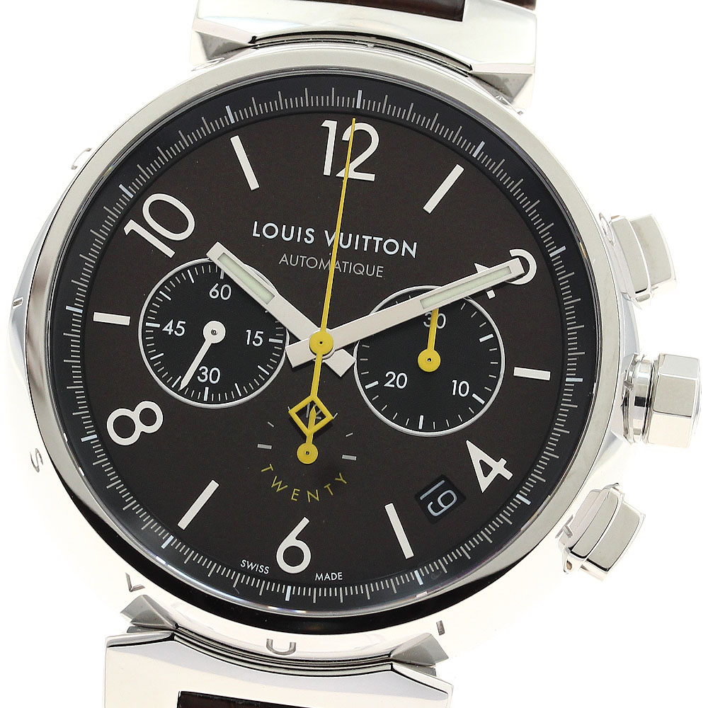 ルイ・ヴィトン LOUIS VUITTON QA1740 タンブール トゥエンティ 世界限定200本 クロノグラフ 自動巻き メンズ 美品 箱・保証書付き_90078