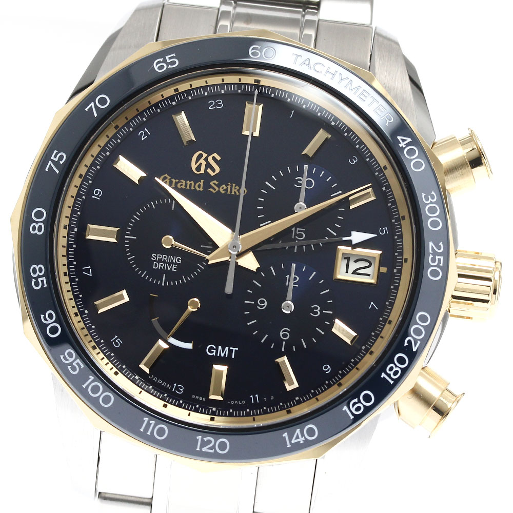 セイコー SEIKO SBGC242/9R86-0AL0 スポーツコレクション クロノグラフ パワーリザーブ スプリングドライブ メンズ 良品 _898119