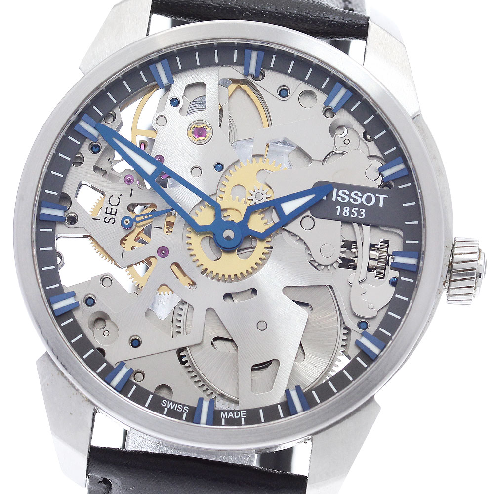 ティソ TISSOT T07.405.16.411.00 T-コンプリカシオン スケレッテ 手巻き メンズ 箱・保証書付き_902347