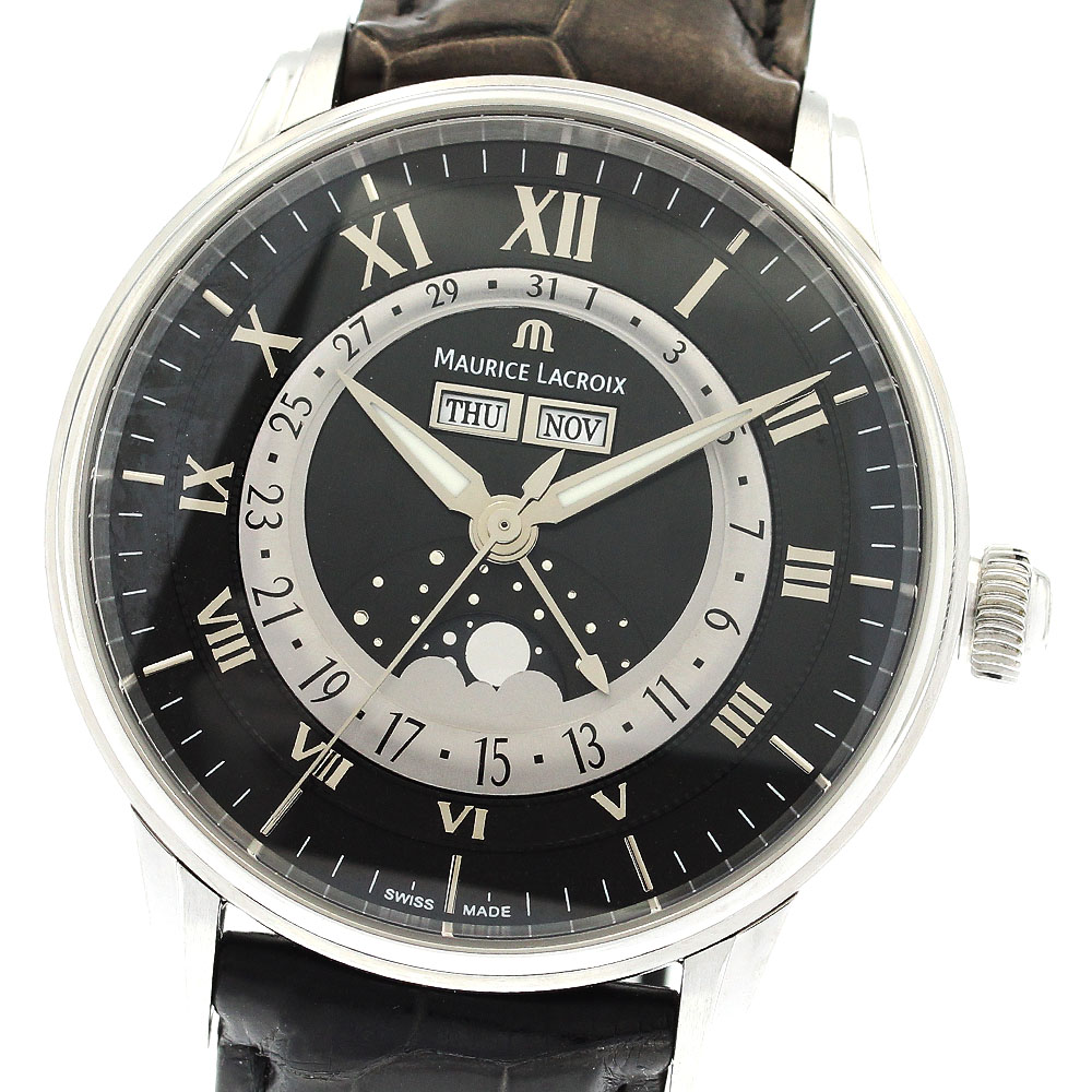モーリス・ラクロア Maurice Lacroix MP6428 マスターピース 裏スケルトン 自動巻き メンズ 良品 _903307