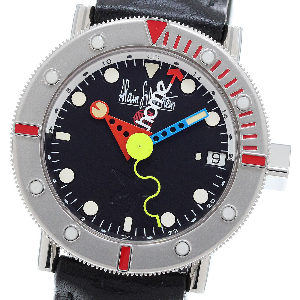 アラン・シルベスタイン Alain Silberstein マリーンG GMT 500本限定 自動巻き ボーイズ 良品 _904839