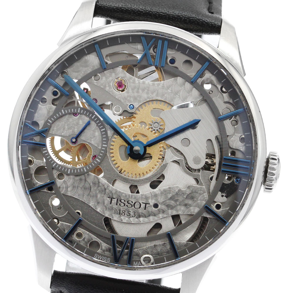 ティソ TISSOT T099405A T-クラシック シュマン・デ・トゥレル 手巻き メンズ 良品 _896869