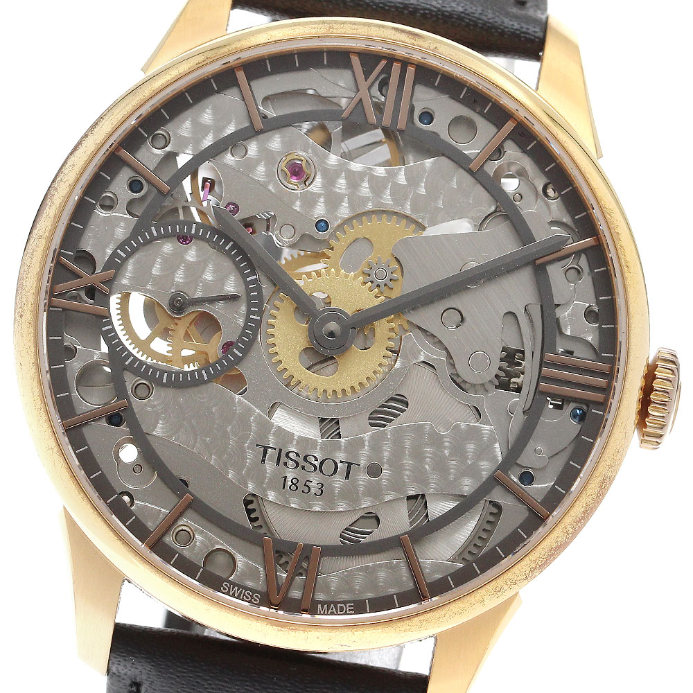 ティソ TISSOT T099405A T-クラシック シュマン・デ・トゥレル 手巻き メンズ 保証書付き_908801
