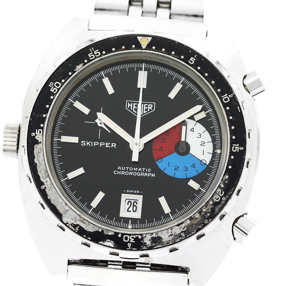 タグホイヤー TAG HEUER 11063V スキッパー クロノグラフ デイト cal.15 手巻き メンズ _883197