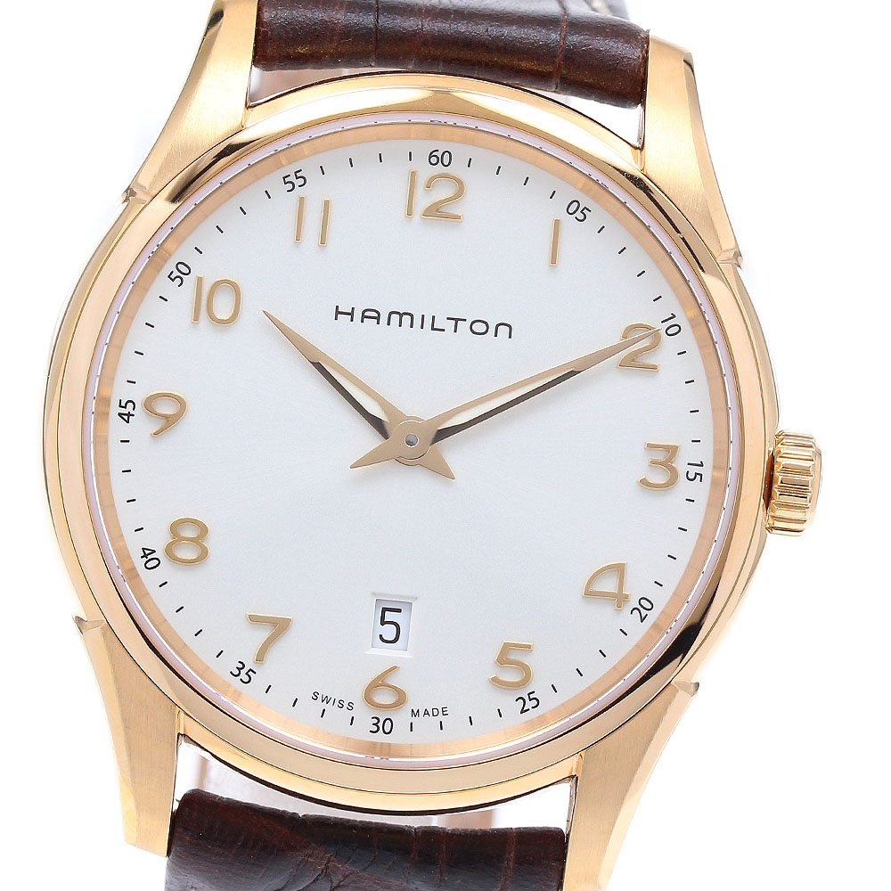 ハミルトン HAMILTON H38541513 ジャズマスター シンライン デイト クォーツ メンズ 未使用品 箱・保証書付き_743657