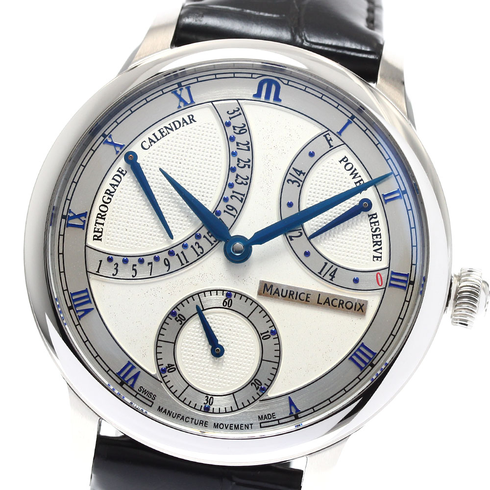 モーリスラクロア MAURICE LACROIX MP6568-SS001-132-1 マスターピース パワーリザーブ 自動巻き メンズ 極美品 箱付き_909090