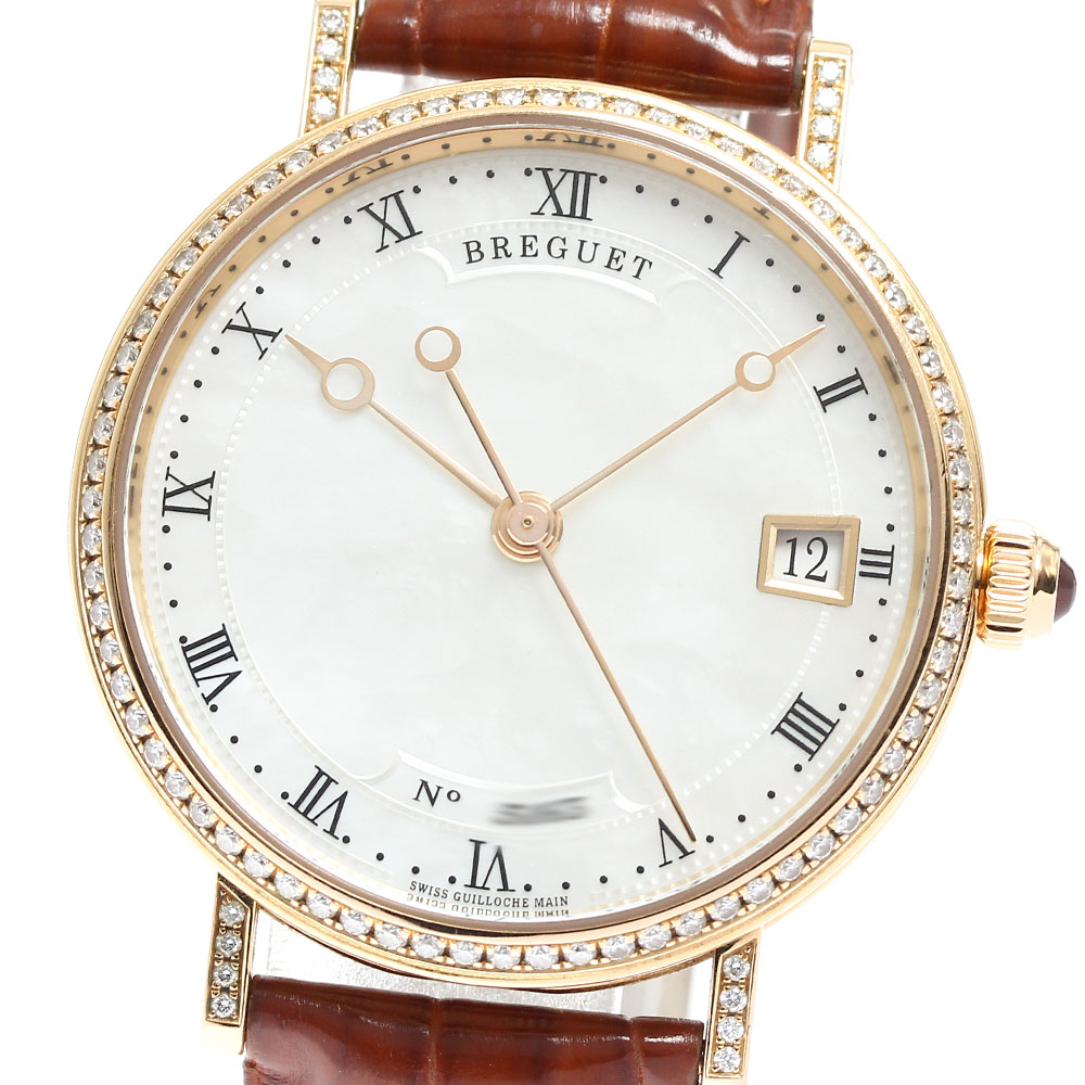 ブレゲ Breguet 9068BR/52/976DD000 クラシック K18PG ダイヤベゼル 自動巻き メンズ 箱・保証書付き_832116