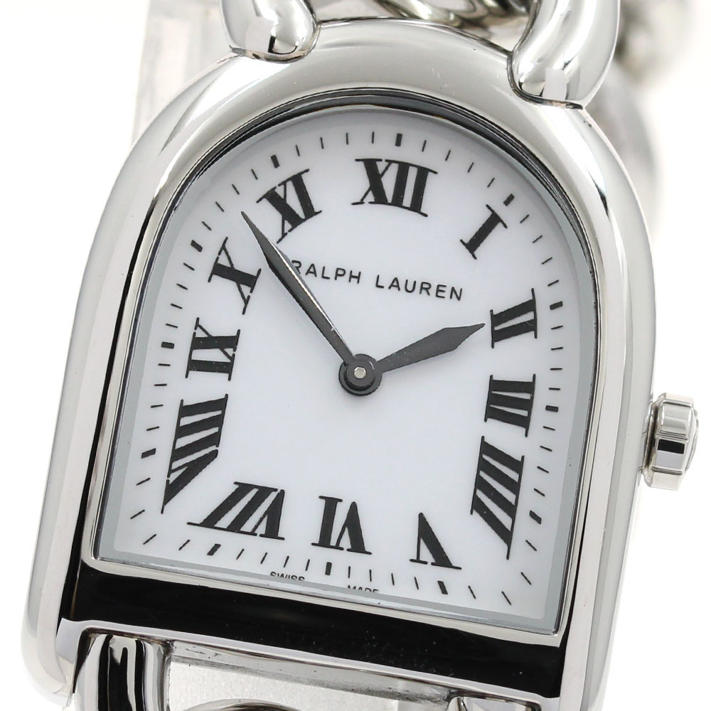 ラルフローレン RALPH LAUREN K00400 スティラップ クォーツ レディース 良品 _900245
