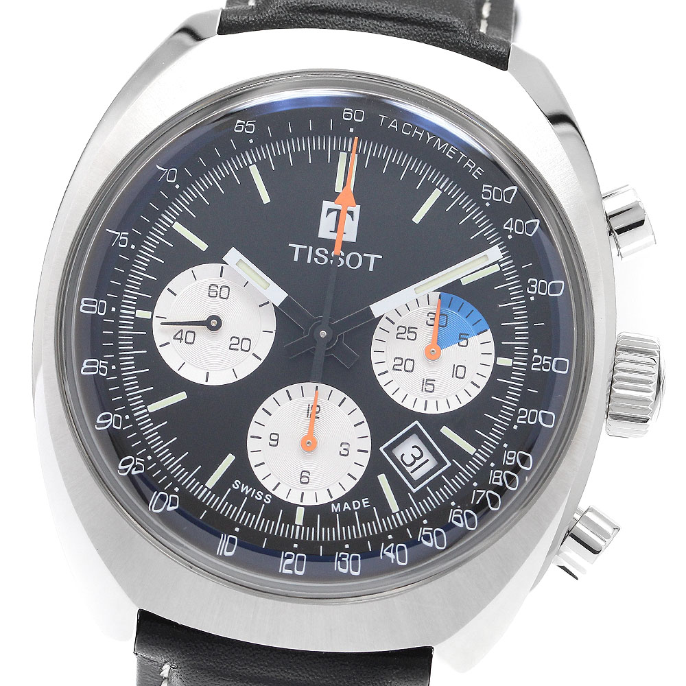 ティソ TISSOT T124.427.16.051.00 ヘリテージ 1973 クロノグラフ 自動巻き メンズ 良品 内箱・保証書付き_911698