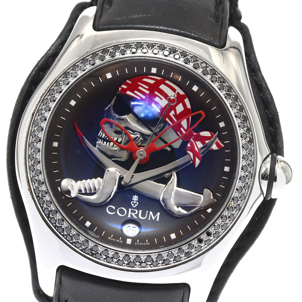 コルム CORUM 082.157.49 バブル プライベティア ブラックダイヤベゼル 自動巻き メンズ 保証書付き_911546