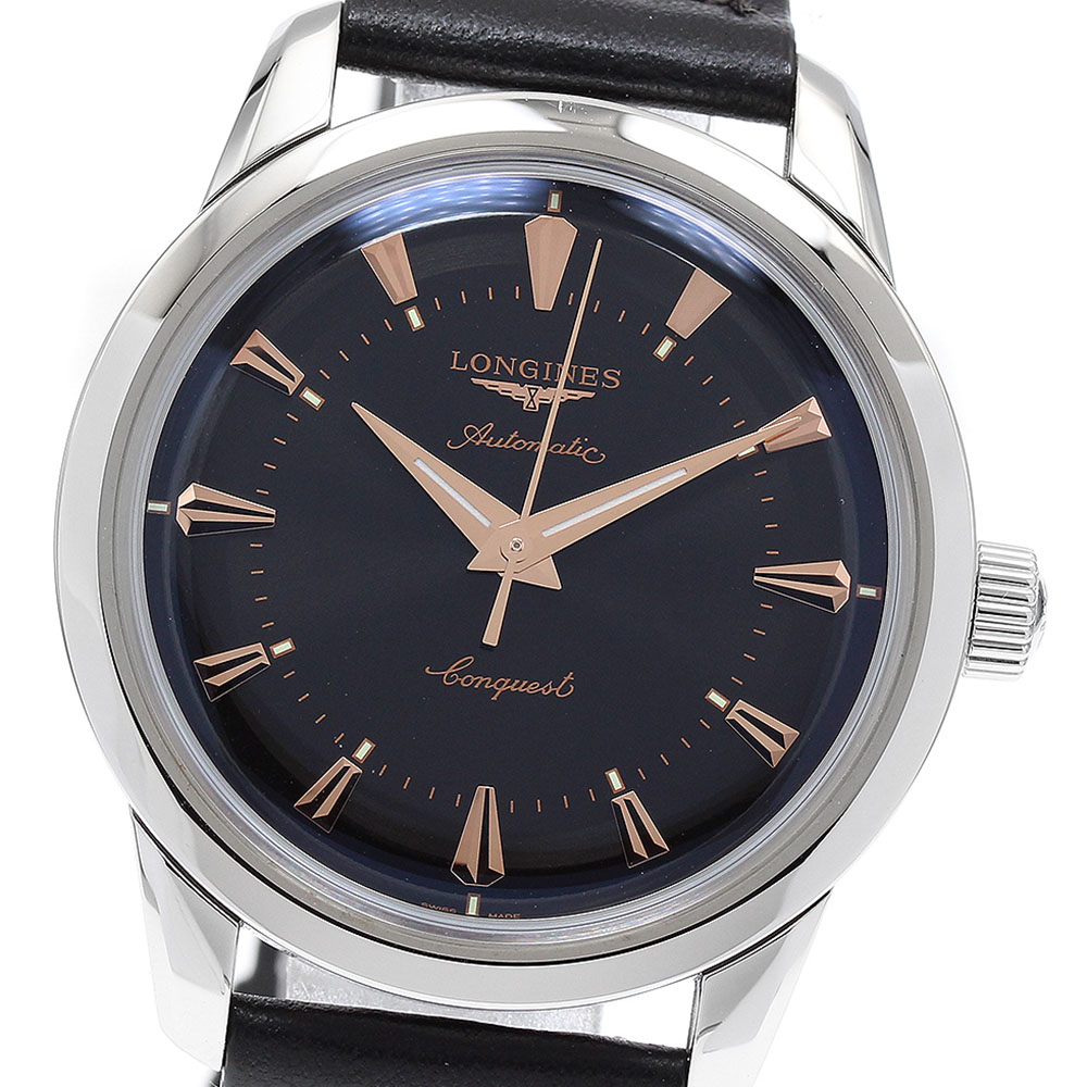 ロンジン LONGINES L1.649.4.52.2 コンクエスト ヘリテージ 自動巻き メンズ 良品 箱・保証書付き_916580