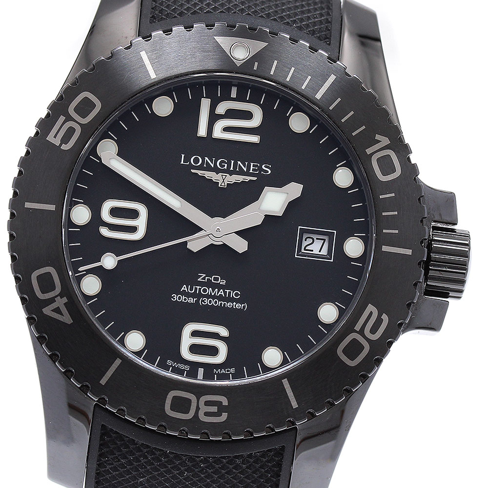 ロンジン LONGINES L3.784.4 ハイドロコンクエスト デイト 自動巻き メンズ 美品 箱・保証書付き_916569