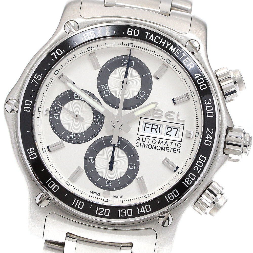 エベル EBEL E9750L62 1911 ディスカバリー デイデイト クロノグラフ 自動巻き メンズ 美品 箱・保証書付き_916809