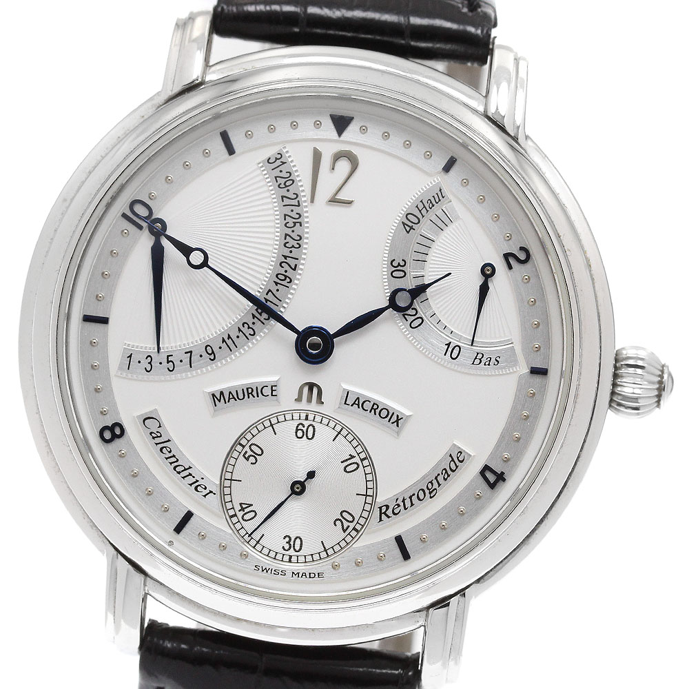 モーリスラクロア MAURICE LACROIX MP6198 マスターピース スモールセコンド レトログラード 手巻き メンズ _917182