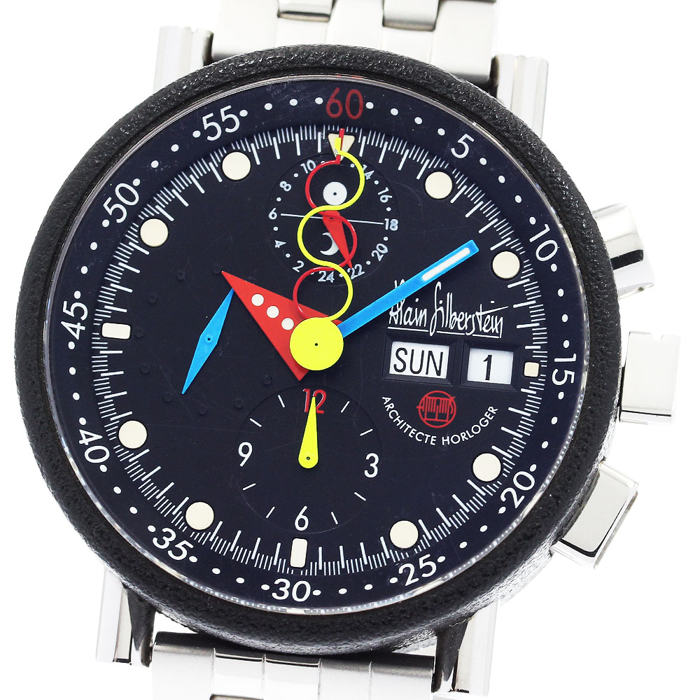 訳あり アラン・シルベスタイン Alain Silberstein KB41 クロノB グミ クロノグラフ 500本限定 自動巻き メンズ 箱・保証書付き_915977