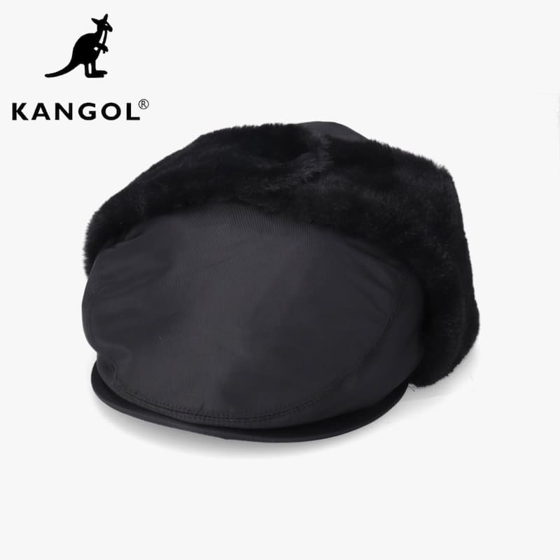 【送料無料】KANGOL カンゴール 正規品 ハンチング アビエイター イヤーフラップ ファー 耳当て 帽子 ナイロン キルティング ワンポイン