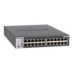 ネットギア Po E+対応10G/5G/2.5G/1G×24 25G SFP28×4フルマネージスイッチ(XSM4328CV-100AJS)