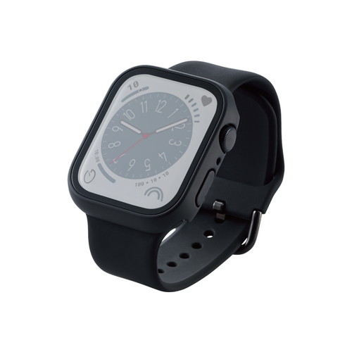 セラミックコートを施したGorilla(R)ガラスとポリカーボネート素材で、Apple Watch本体を傷や汚れから守るApple Watch用フルカバーケースです。