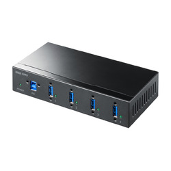 USB-IF認証取得した耐久性に優れた仕様。DINレールへの設置に対応した産業用USBハブ。