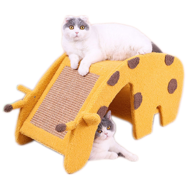 猫 爪とぎ 天然木製 爪磨き 爪みがき キャットタワー 猫用品 高密度 耐久 爪磨き キリン 遊び ネコ用品 運動不足改善 ストレス解
