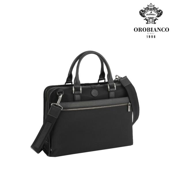 【Orobianco】92964 ソロペルテ ビジネスバッグ 斜め掛け 手持ち 通勤 使いやすい 大容量 カジュアル シンプル 牛革 メンズ プレゼント