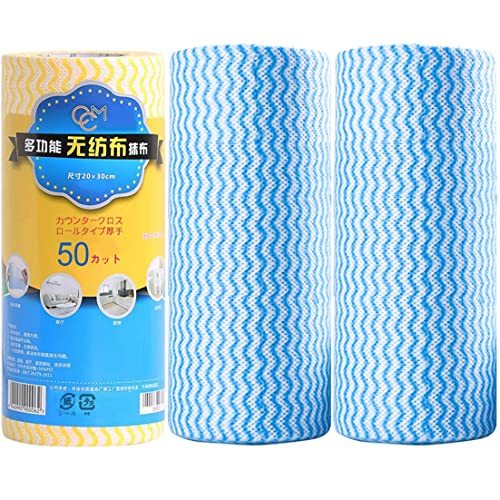 ?パッケージ商品数:3ロール = 150枚， 厚手，サイズ：20×30cm ?材質：レーヨン・ポリエステル ?吸水性がよく カウンタークロス、しなやかで、乾きの早いふきんです、繰り返し使える丈夫なふき