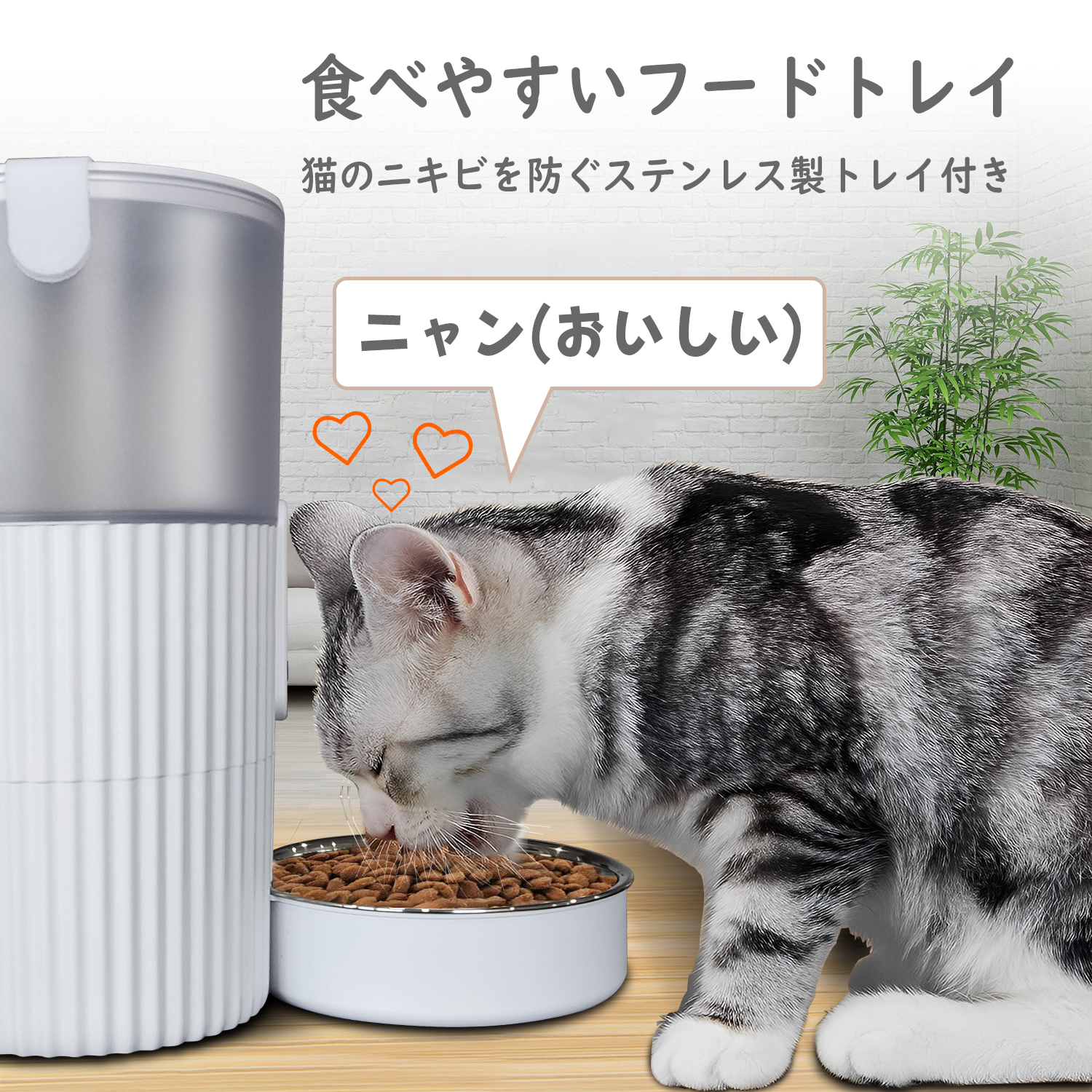 ヤマダモール | ペット用自動給餌器 猫 中小型犬用 タイマー機能 3L
