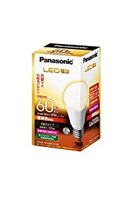 (中古品)パナソニック LED電球 口金直径26mm 電球60W形相当 電球色相当(7.8W) 一般電球・広配光タイプ 密閉形器具対応 LDA8LGK60ESW/パナソニック(Panasonic)//