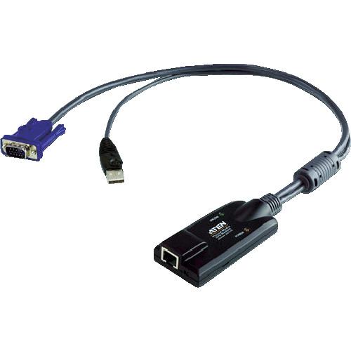 《メーカー》 ＡＴＥＮジャパン（株） 《品番》 KA7175 《特長》 ●Cat5(LANケーブル)タイプのKVMスイッチをコンピューターと配線する際に、コンピューター側に接続するコンピューターモジュ