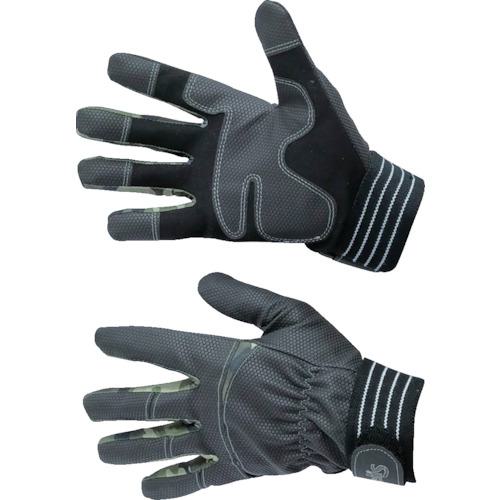 《メーカー》 富士手袋工業（株） 《品番》 028-GR-L 《特長》 ●指先と手のひら部分をポリウレタン合皮で補強しています。 ●手の甲部、指部にスリットが入っているため、つっぱらず曲げやすいです。
