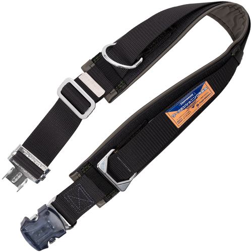 《メーカー》 藤井電工（株） 《品番》 WP-S12D-OT110-BLK-M-BP 《特長》 ●柱上安全帯用の取替ベルトです。 ●装着しやすいワンタッチバックル付 ●胴ベルト型用ランヤードと接続して