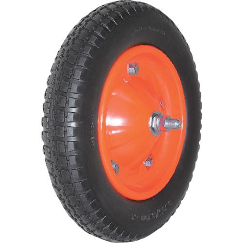 《メーカー》 ハラックス（株） 《品番》 TR13X3NDX 《特長》 ●ノーパンクタイヤです。 ●国内メーカーのホイール（ベアリングも国産）を採用しています。 《用途》 ●一輪車用。 《仕様》 ●車