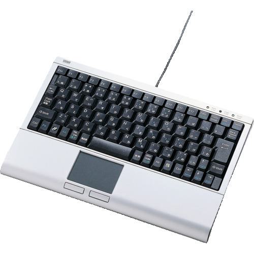 《メーカー》 サンワサプライ（株） 《品番》 SKB-TP01SVN 《特長》 ●省スペースな場所に最適なタッチパッド付キーボードです。 ●テンキー無しの省スペースキーボードにノートPCのタッチパッド