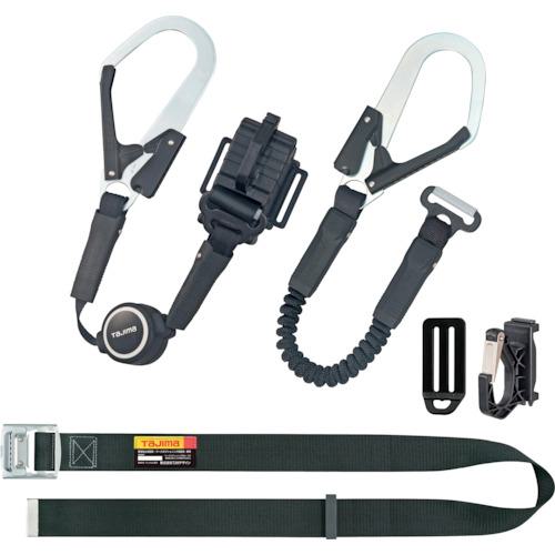 《メーカー》 （株）ＴＪＭデザイン 《品番》 B1SLER-TL1WBK 《特長》 ●フック掛け替え時の無胴綱状態を防止する補助ロープ付です。 ●作業の邪魔にならない両側巻取式を採用した超小型巻取式(