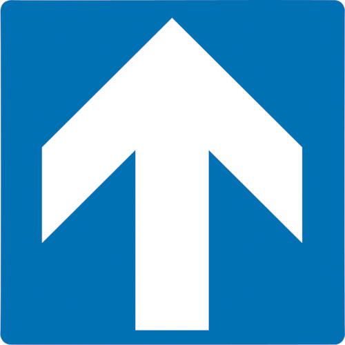 《メーカー》 （株）日本緑十字社 《品番》 404106 《特長》 ●階段の通行規制・注意喚起ステッカーです。 《用途》 ●階段での事故防止に。 《仕様》 ●表示内容:↑(矢印) ●取付仕様:貼付タイ