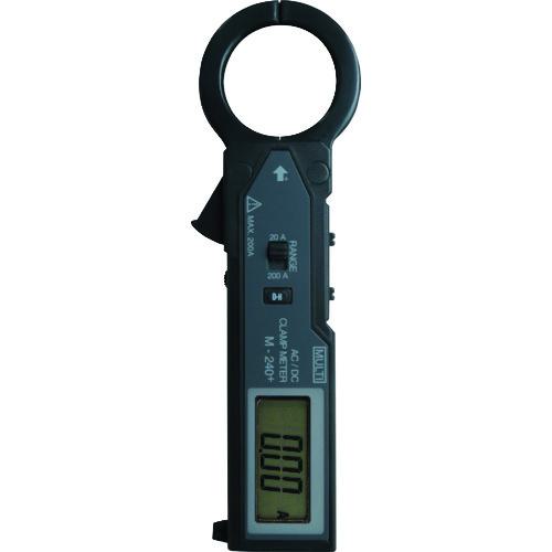 《メーカー》 マルチ計測器（株） 《品番》 MODEL240PLUS 《特長》 ●ミニサイズAC/DCクランプの低価格を実現しました。 《用途》 《仕様》 ●直流電流(A):20 / 200 ●交流電