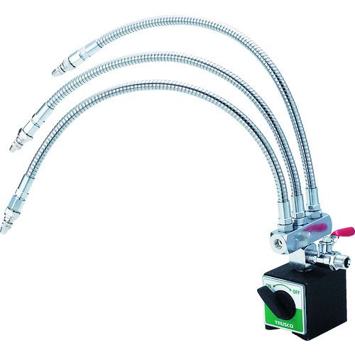 《メーカー》 トラスコ中山（株） 《品番》 TMBC-3-R400 《特長》 ●600Nの強力マグネットで、金属加工現場でのクーラント配管がとても便利です。 ●フレキノズル付で、流体は液体・気体で使用