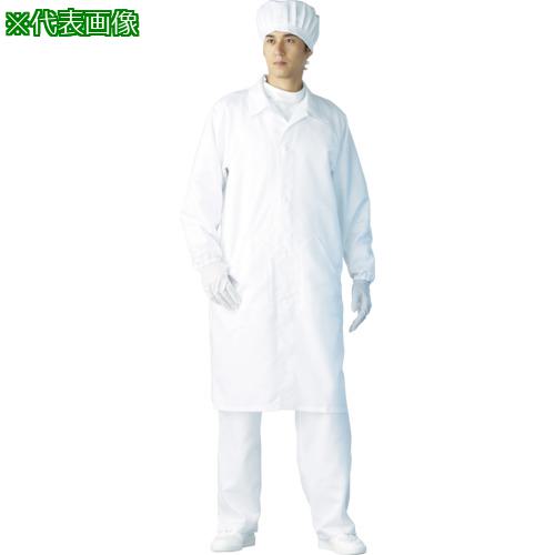 《メーカー》 東洋リントフリー（株） 《品番》 FH206C-01-M 《特長》 ●コートタイプの防じん服です。 ●両脇に切りポケットを配した定番スタイルで、発じん防止、異物混入防止に効果的です。 ●