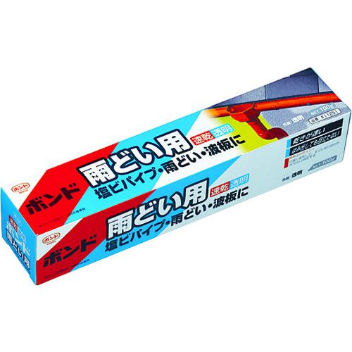 《メーカー》 コニシ（株） 《品番》 B-AD-100 《特長》 ●中粘度の速乾タイプです。 ●塗布性に優れています。 《用途》 ●塩化ビニル製の雨どい・パイプ・波板の接着と補修に。 《仕様》 ●色: