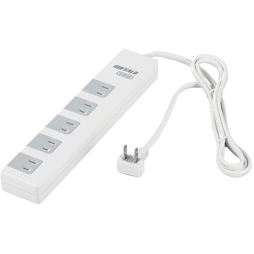 《メーカー》 （株）バッファロー 《品番》 BSTAPSD21015WH 《特長》 ●2ピン10個口の電源タップ ●集中スイッチ付で電気の消費を抑えるエコタイプ ●安心のブレーカー付き ●落雷による機