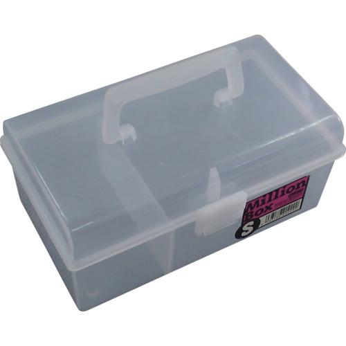 《メーカー》 明邦化学工業（株） 《品番》 MBOX-S-TM 《特長》 ●可変式仕切板1枚付です。 ●小型工具やホビー用工具の収納に最適です。 ●中身が見やすいクリア色です。 《用途》 ●現場・家庭