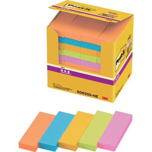 《メーカー》 スリーエム ジャパン（株）オフィスマーケット販売本部 《品番》 5002SS-NE 《特長》 ●強粘着タイプのポストイット［［Ｒ上］］ 製品です。 ●粘着力が通常の約2倍（当社通常粘着製