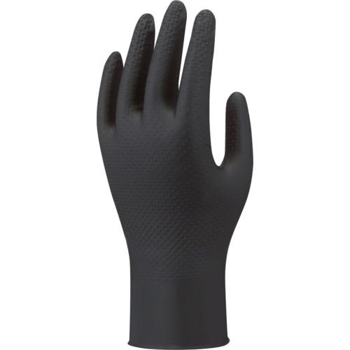 《メーカー》 ショーワグローブ（株） 《品番》 NO709B-XL 《特長》 ●指と手のひらに施したピラミッド形状の滑り止め加工により、油が付着した状態でも高いグリップ力を発揮します。 ●ニトリルゴム