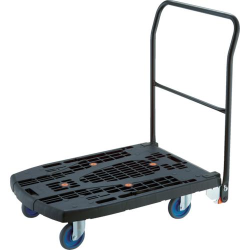 《メーカー》 トラスコ中山（株） 《品番》 MPK-906F2J-BK 《特長》 ●床を傷付けないカバー付です。 ●ハンドルは回転してキャスター側にコンパクトに収納できます。 ●平台車と手押し台車の１