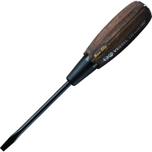 《メーカー》 （株）ベッセル 《品番》 B-330-6-100 《特長》 ●軸が柄を貫通しているのでハンマーで叩いてネジを緩める使い方ができます。 ●粗い木肌が、抜群のノンスリップ効果を発揮します。 