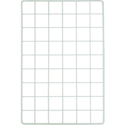《メーカー》 和気産業（株） 《品番》 EMP031 《特長》 ●物を引っ掛けて置けるメッシュパネルです。 ●壁に穴をあけずに空間収納ができます。 ●マス目は５０ミリ角です。 ●内線３φ:外線６φ 《