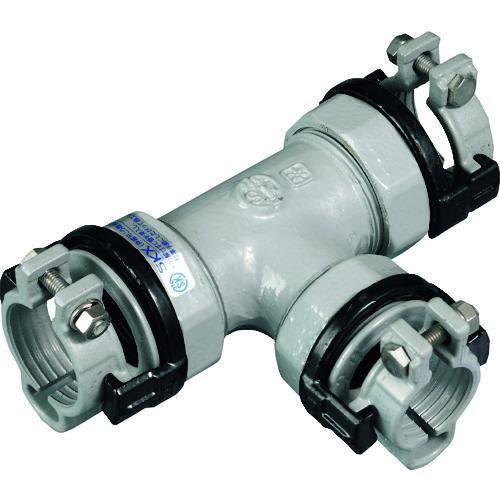 ■SKカワニシ ポリエチレン管用継手 SKXナット付チーズP30×P30〔品番:SKXNTP30XP30〕【8507113:0】[店頭受取不可]