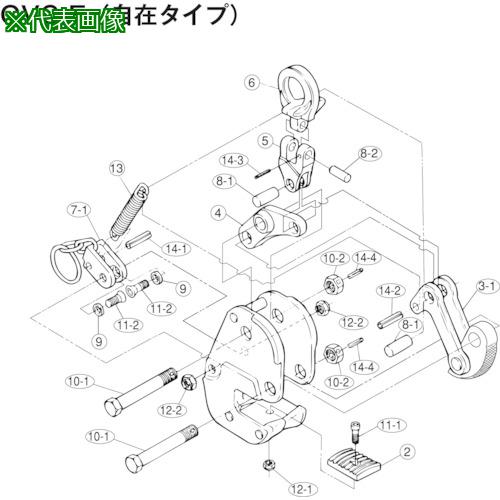 《メーカー》 （株）スーパーツール 《品番》 GVG0.35E 《特長》 《用途》 《仕様》 《仕様２》 ●横吊クランプ(GVC0.35E)用ロックハンドルセット 《原産国（名称）》 日本 《材質／仕